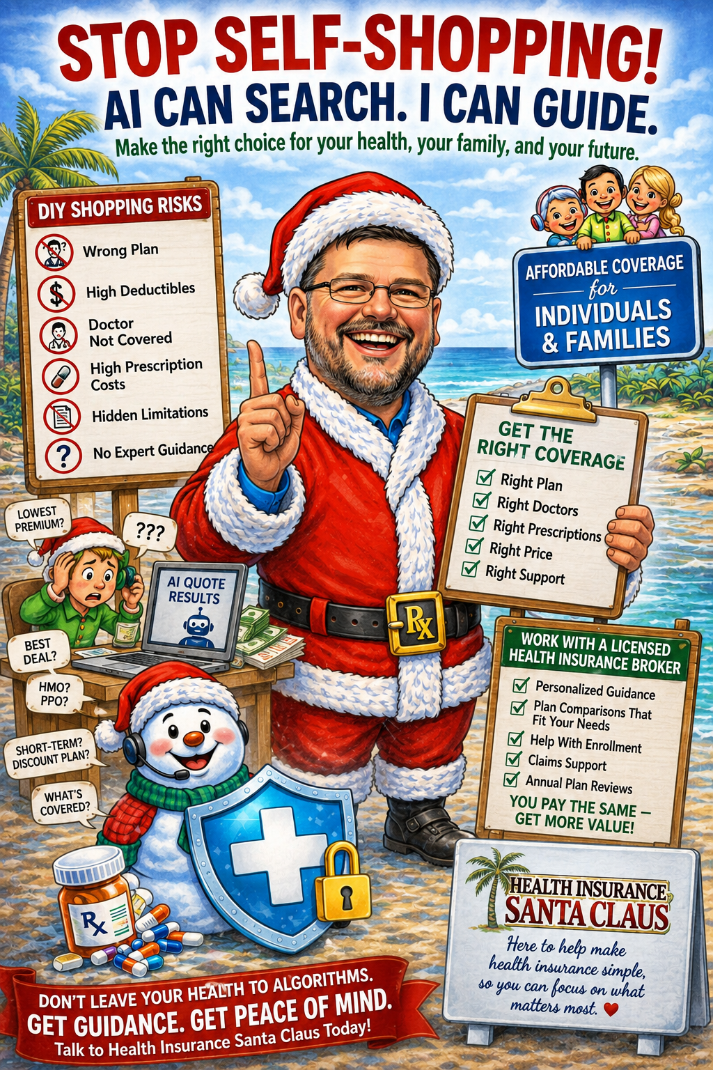 🎅 The Health Insurance Santa Claus Debunks AI-Generated Health Insurance Advice